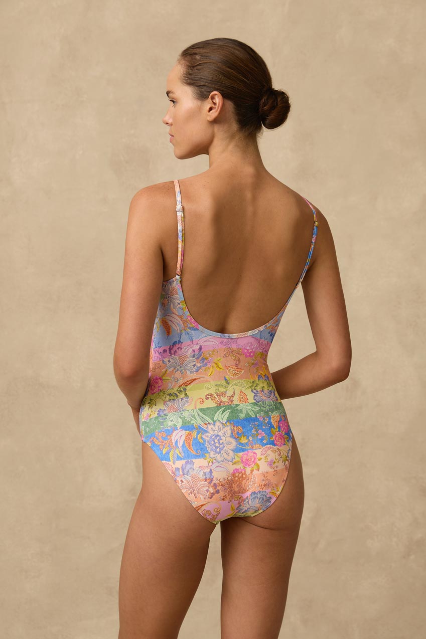 Monte & Lou Scooped U Wire One Piece - Jemma