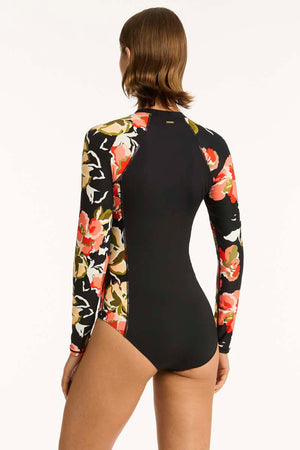 Sea Level Long Sleeved Multifit One Piece - Juniper