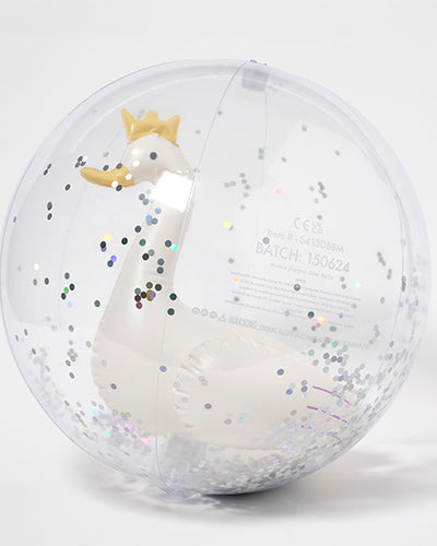 SunnyLife 3D Inflatable Beach Ball - Princess Swan