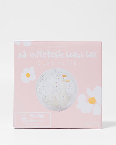 SunnyLife 3D Inflatable Beach Ball - Princess Swan