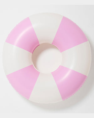 SunnyLife Tube Pool Ring - Bubblegum Pink Stripe