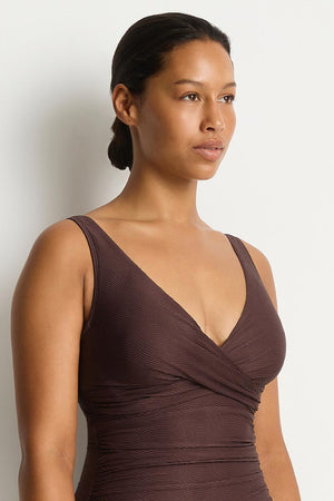 Sea Level Cross Front Tie Back One Piece - Zen