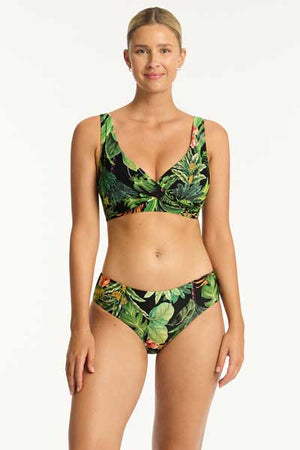 Sea Level Mid Bikini Pant - Lotus
