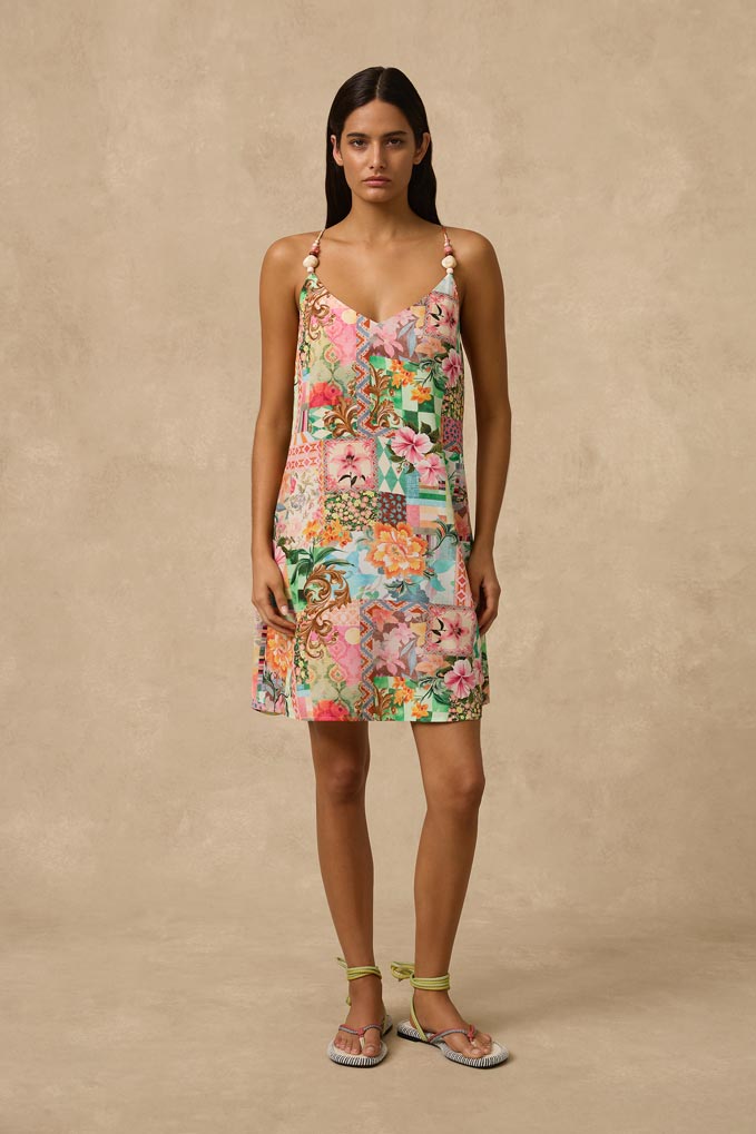 Monte & Lou Mini Slip Dress - Simi