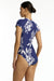 Sea Level Aloha Short Sleeved High Leg One Piece - Aloha