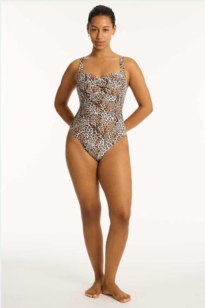 Sea Level Twist Front Multifit One Piece - Congo