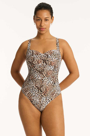 Sea Level Twist Front Multifit One Piece - Congo