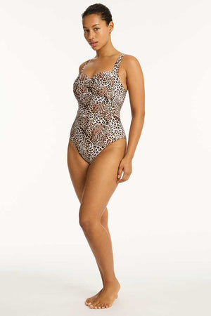 Sea Level Twist Front Multifit One Piece - Congo