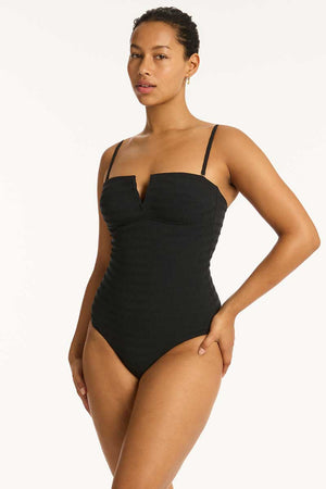 Sea Level Vee bandeau One Piece - Palisades