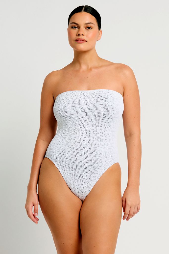 Bond-eye Fane One Piece - Optic White Leopard