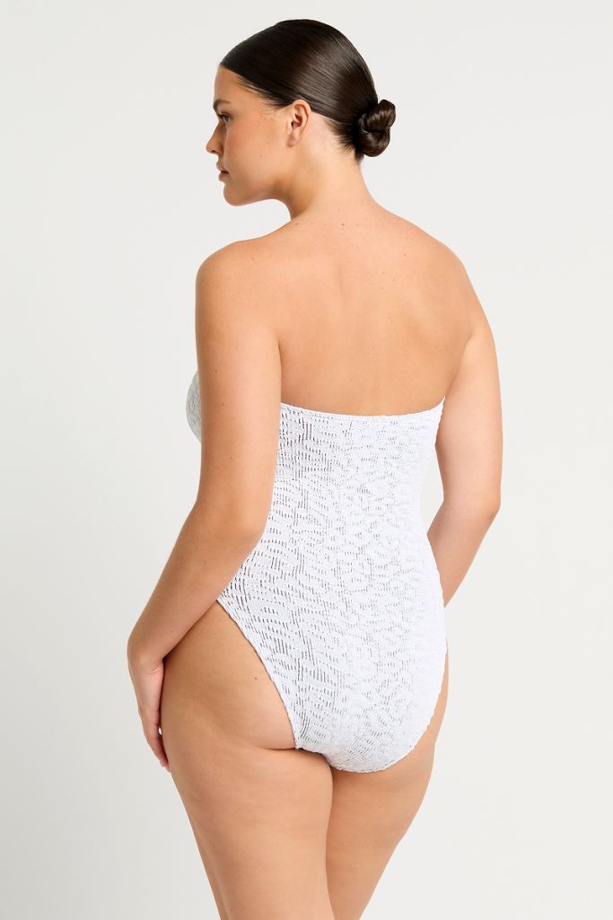 Bond-eye Fane One Piece - Optic White Leopard