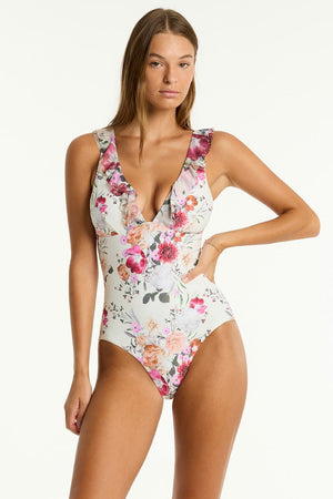 Sea Level Frill One Piece - Belle