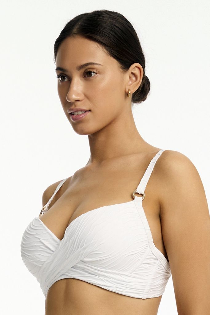Sea Level De Soleil Cross Front Moulded Underwire Bra - De Soleil