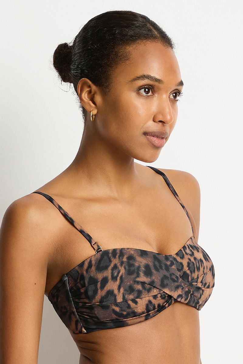 Sea Level Twist Bandeau - Savanna
