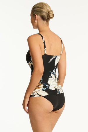 Sea Level Cross Front Swing Singlet Top - La Luna