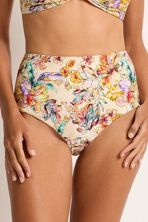 Monte & Lou Reversible High Waist Pant - Tropical Delight/Casa