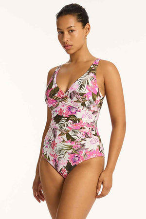 Sea Level Cross Front Multifit One Piece - Isla