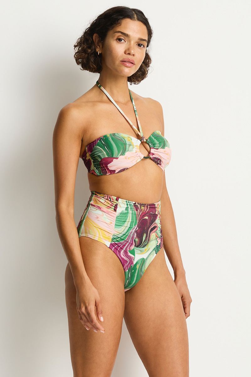 Sea Level Super High Waist Gathered Pant - Abyss