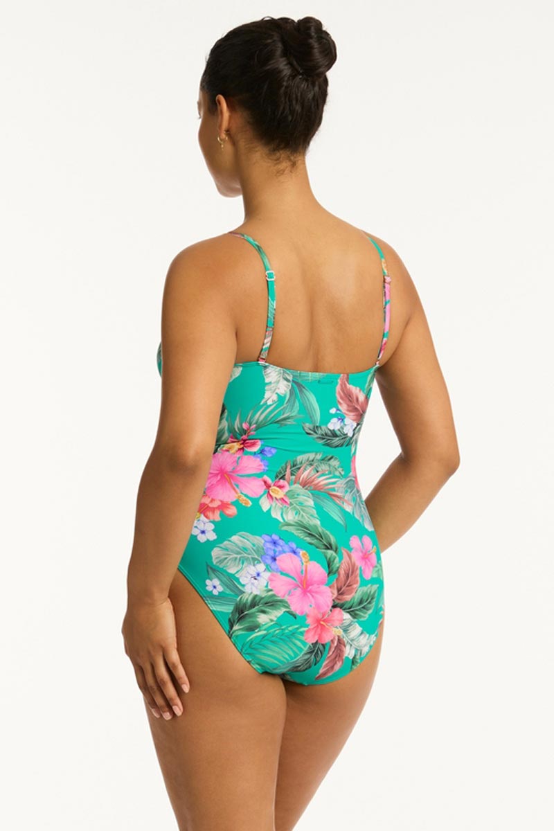 Sea Level Spliced Tri One Piece - Pacifico