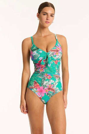 Sea level Tie Front DD/E One Piece - Pacifico