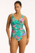 Sea Level Cross Front Multifit One Piece - Pacifico