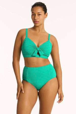 Sea Level Tie Front DD/E Bralette - Capri