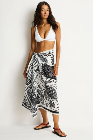 Sea Level Long Sarong - Jungle Lino