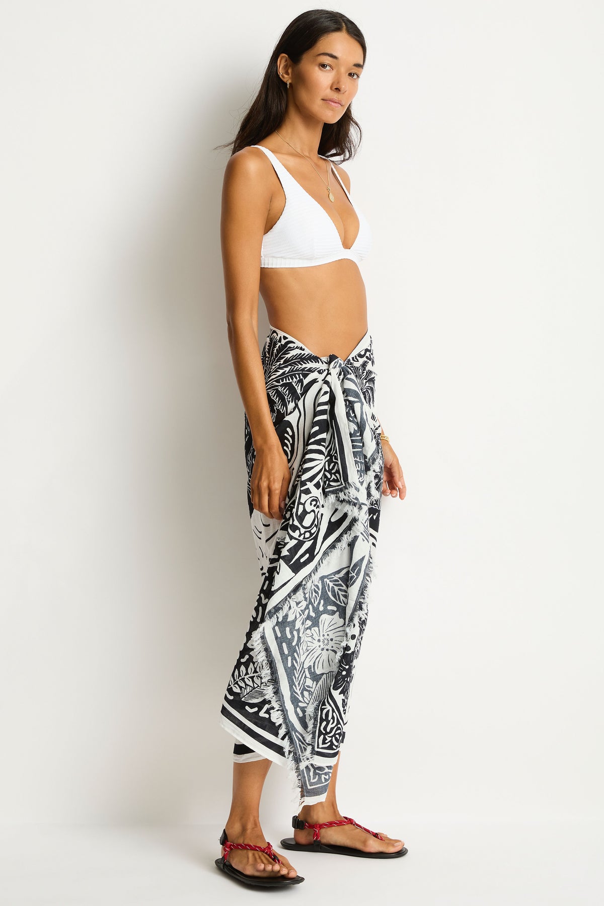 Sea Level Long Sarong - Jungle Lino
