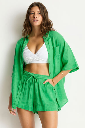 Sea Level Aloha Shirt - Sunset