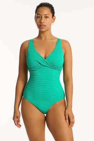 Sea Level Cross Front Multifit One Piece - Capri