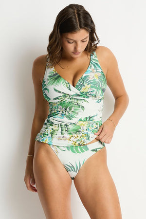 Sea Level Cross Front Multifit Singlet Top - Breezer