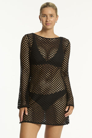 Sea Level Mesh Cover Up - Castaway