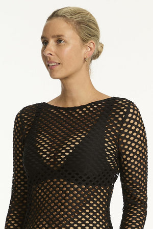 Sea Level Mesh Cover Up - Castaway