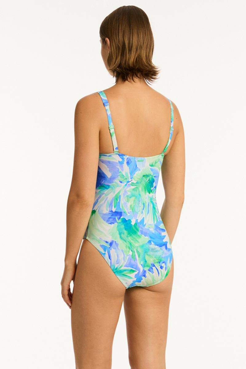 Sea Level Twist Front Multifit One Piece - Key Largo