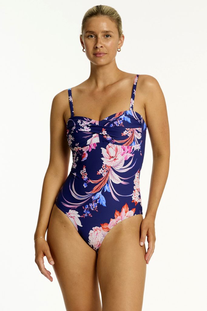 Sea Level Twist Bandeau One Piece - Indochine