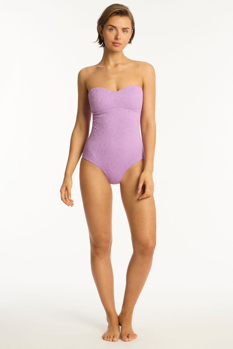 Sea Level Seamless Bandeau One Piece - Interlace