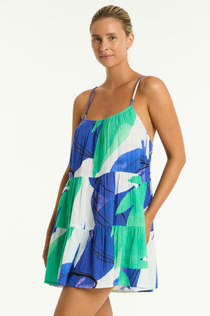 Sea Level Tie Back Short Sundress - Sublime