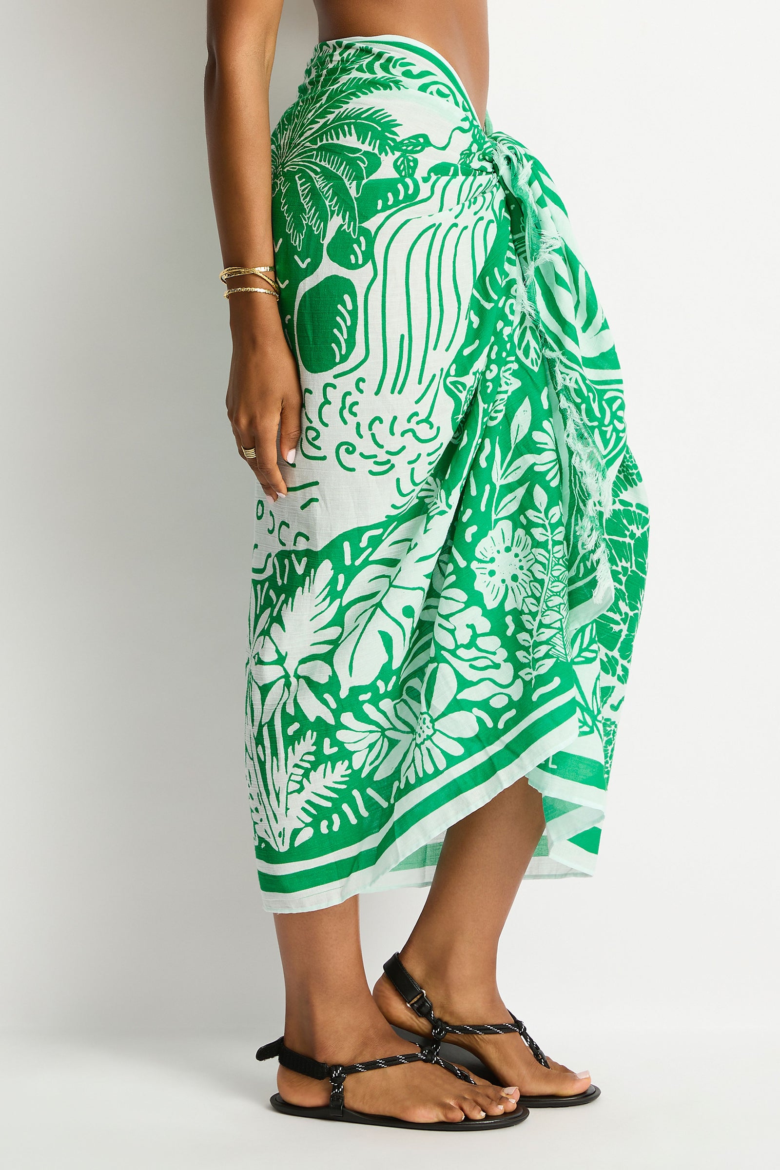 Sea Level Long Sarong - Jungle Lino