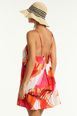 Sea Level Tie Back Short Sundress - Sublime