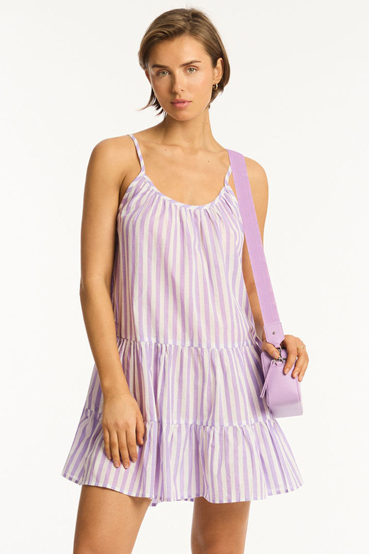 Sea Level Short Sundress - Sails