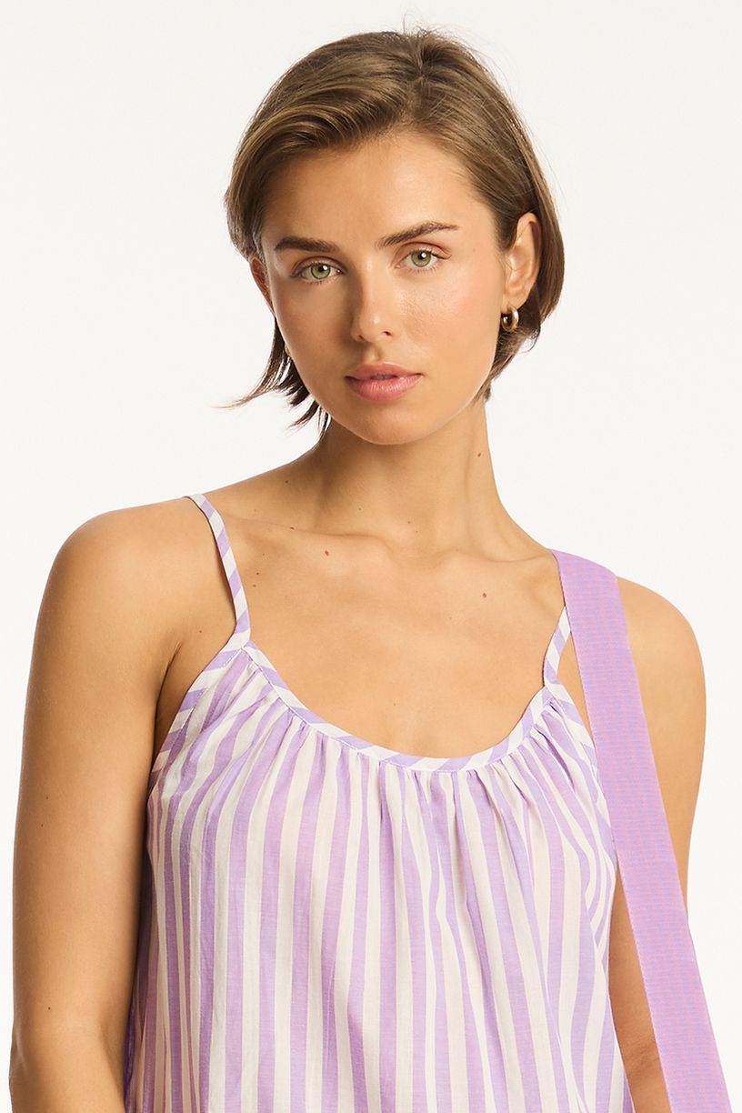 Sea Level Short Sundress - Sails