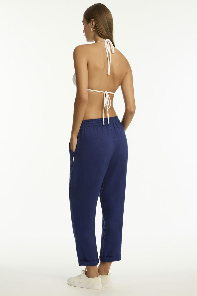 Sea Level Tidal Linen Beachcomber Pant - Tidal Linen