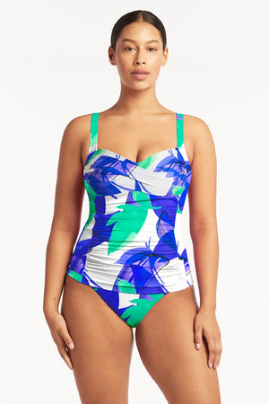 Sea Level Twist Front Multifit Singlet Top - Sublime