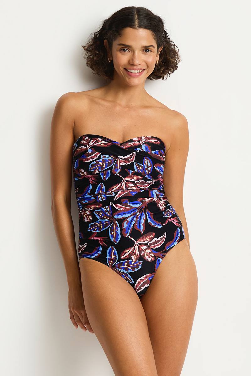 Sea Level Twist Bandeau One Piece - Oceanwood