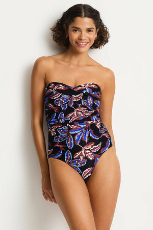 Sea Level Twist Bandeau One Piece - Oceanwood