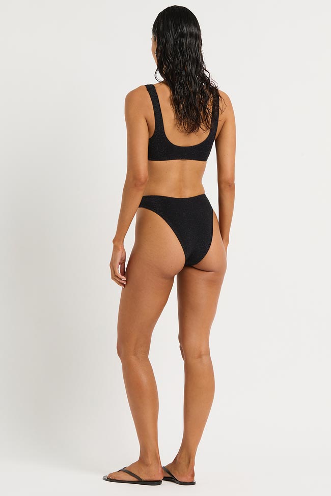 Bond-Eye Christy Brief - Black Lurex Micro Crinkle