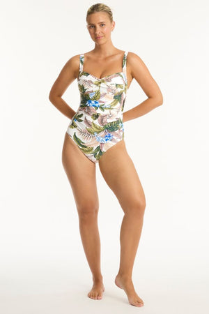 Sea Level Twist Front Multifit One Piece - Lost Paradise