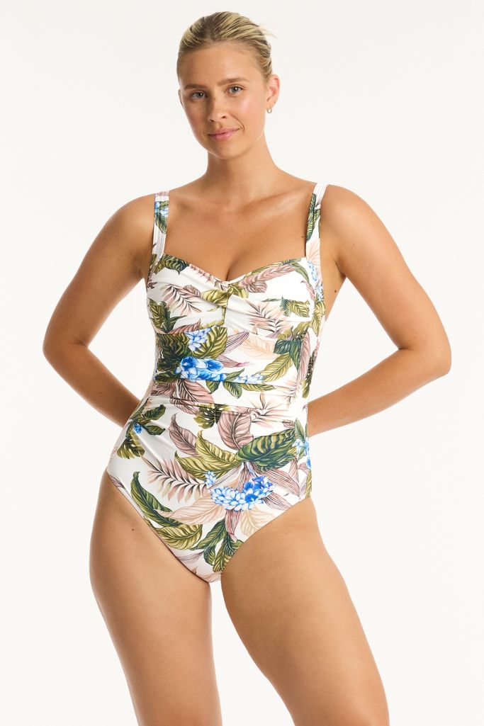 Sea Level Twist Front Multifit One Piece - Lost Paradise
