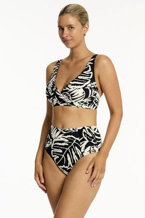 Sea Level High Waist Gathered Side Pant - Jungle Book