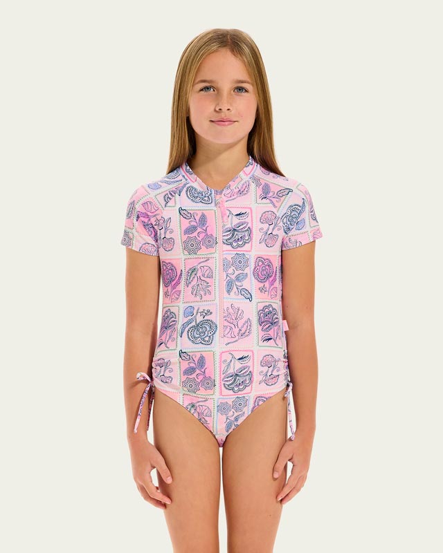 Seafolly Girls Paddlesuit - Bloom Floral